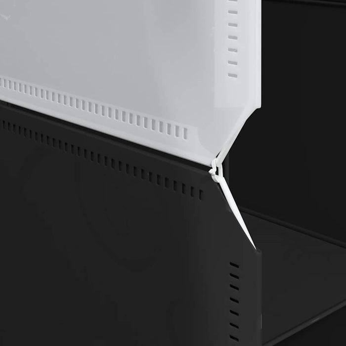 Oppbevaringshylle med 12 kuber og hengende stenger PP