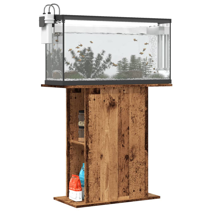Akvariestativ gammelt tre 36x75x72,5 cm konstruert tre
