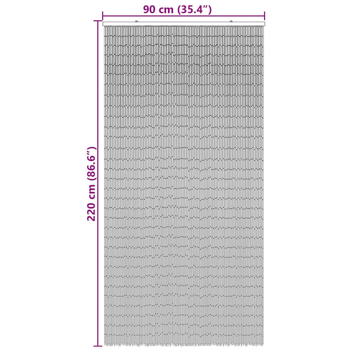 Insektdør gardin bambusmønster 90x220 cm bambus