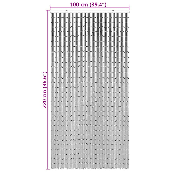 Insektdør gardin bambusmønster 100x220 cm bambus