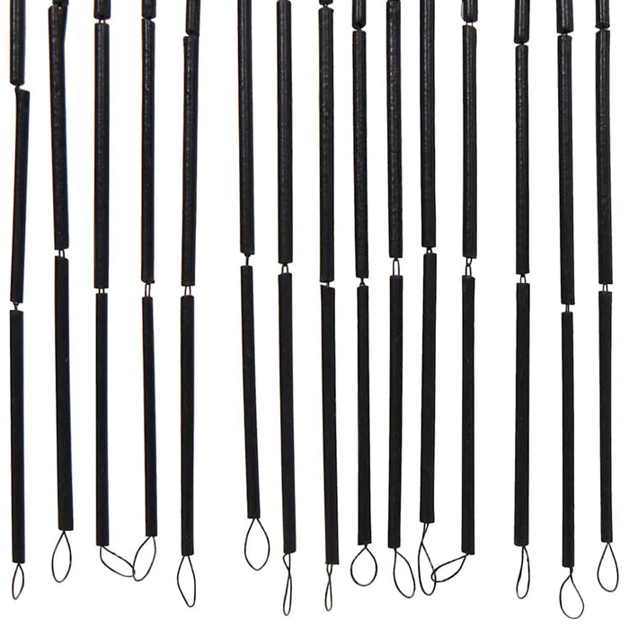 Insektdør gardin palmetretrykk 90x220 cm bambus