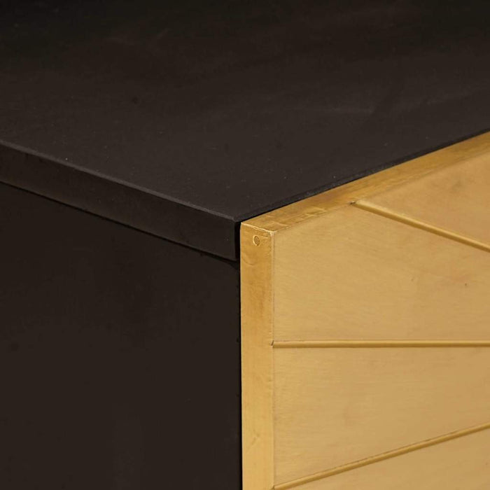 Kaffebord Svart og Gull 100 x 54 x 40 cm heltre mango