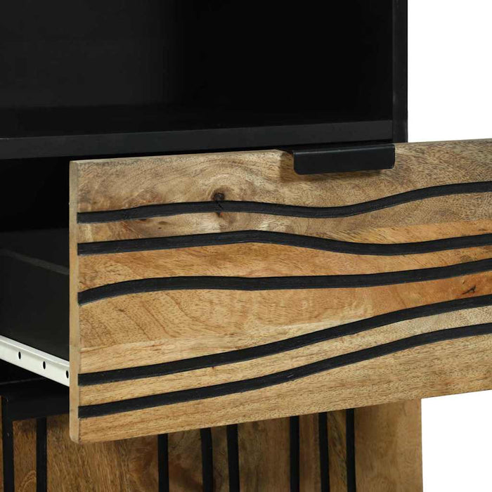 Baderomsskap 38x33,5x160 cm i Solid Mango Tre