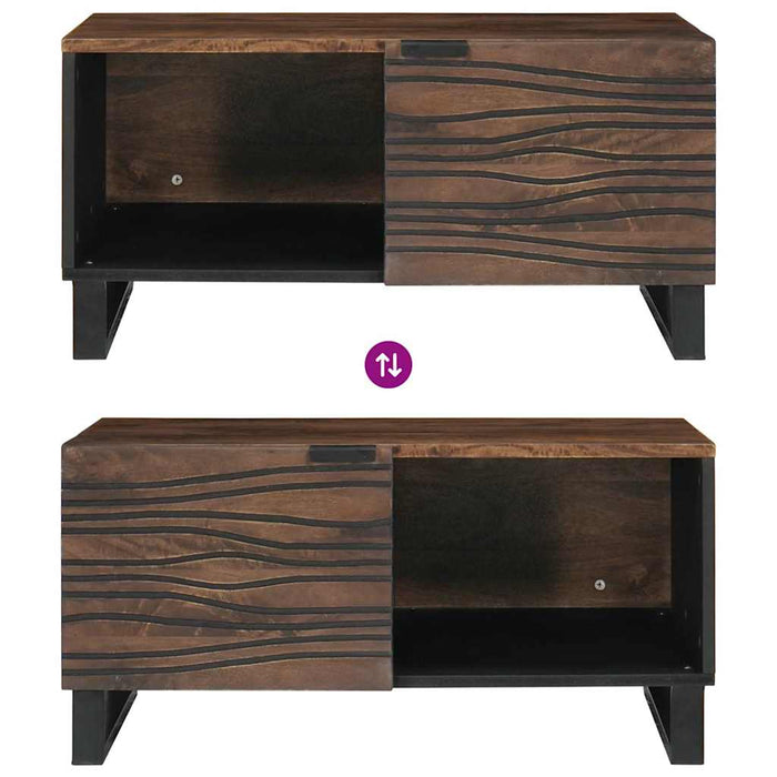 Kaffebord 80x50x40 cm Massivt tre Mangotre & Konstruert tre