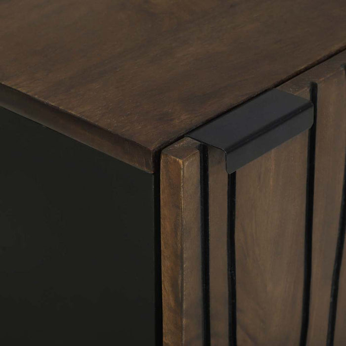 Baderomsskap 38x33,5x58 cm i solid mangotre