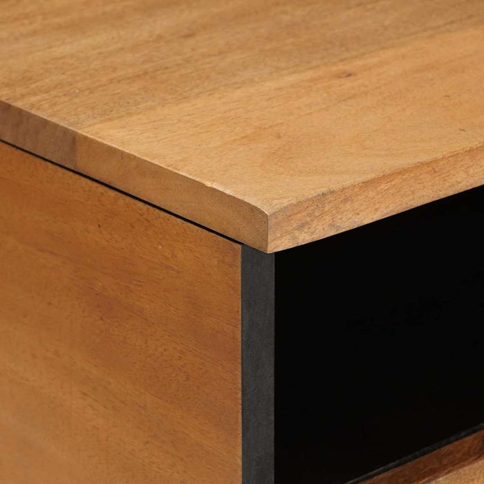 Kaffebord med skuff Lysebrun 80 x 54 x 40 cm heltre mango