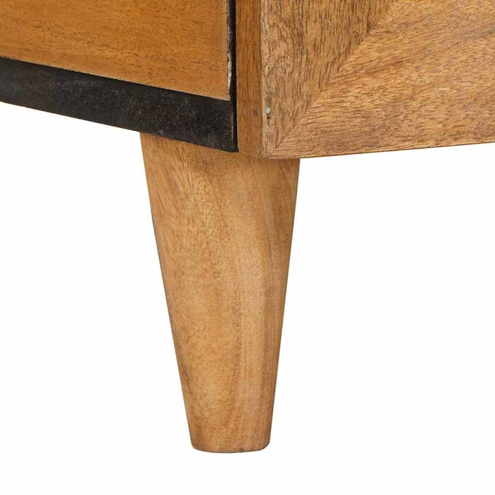 Kaffebord med skuff Lysebrun 80 x 54 x 40 cm heltre mango