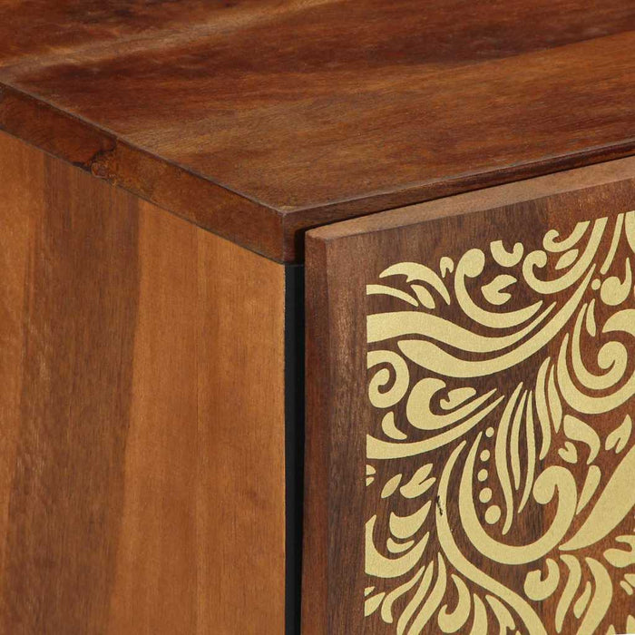 Baderomsskap honningbrun 38 x 33 x 58 cm Massivt mangotre