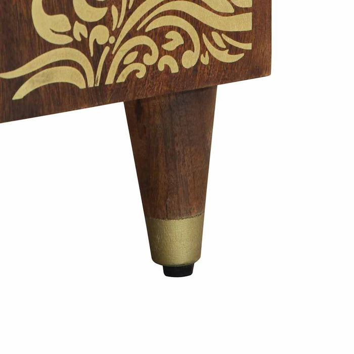 Baderomsskap honningbrun 38 x 33 x 58 cm Massivt mangotre