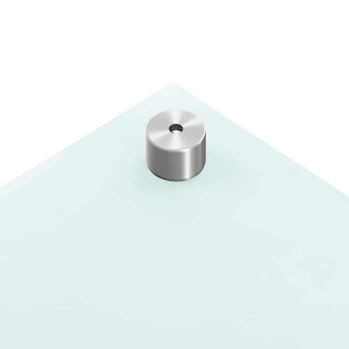 Kjøkkenplater 2 stk hvit 70x40 cm herdet glass