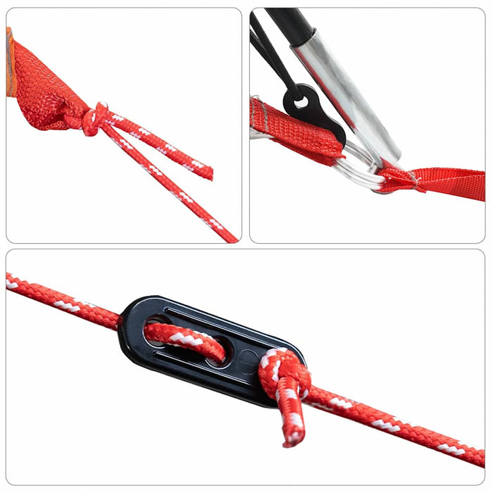 Familietelt med vinduer og tunnel Grønn for 8 personer Vanntett