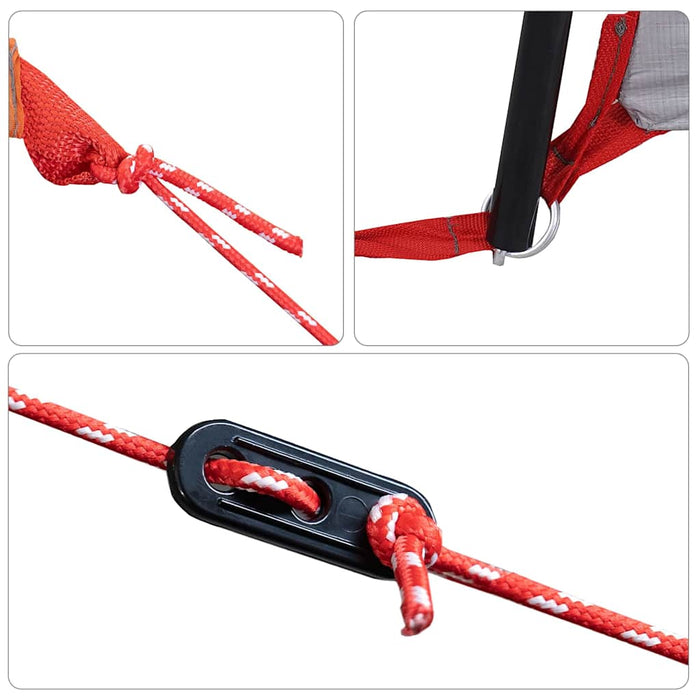 Familietelt med vinduer Kuppel Grønn 10-personers Vanntett