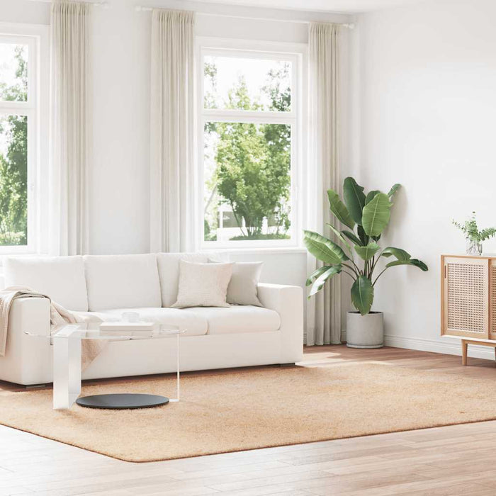 Flossteppe med lang luv NAVARRA beige 240x340 cm polyester