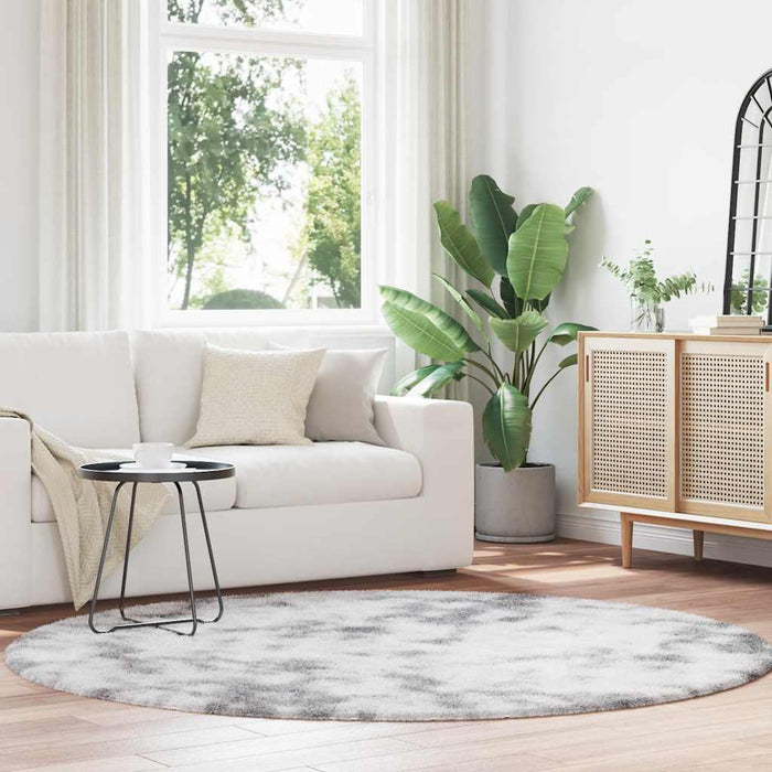 Flossteppe med lang luv NAVARRA sølvgrå 200x200 cm polyester