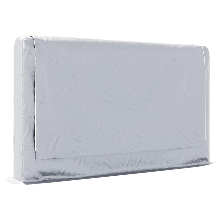 Vedstativ med regntrekk 250x25x150 cm galvanisert stål