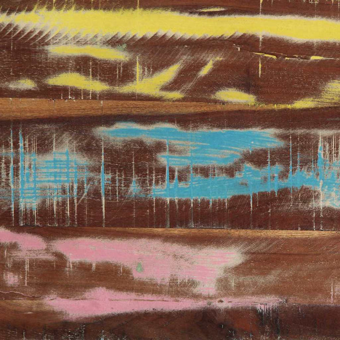 Konsollbord Flerfarget 120x33x75 cm Solid Gjenvunnet Tre