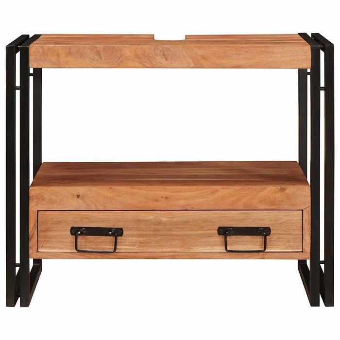 Servantskap til bad 71 x 33 x 58 cm Massiv Akasietre, Jern