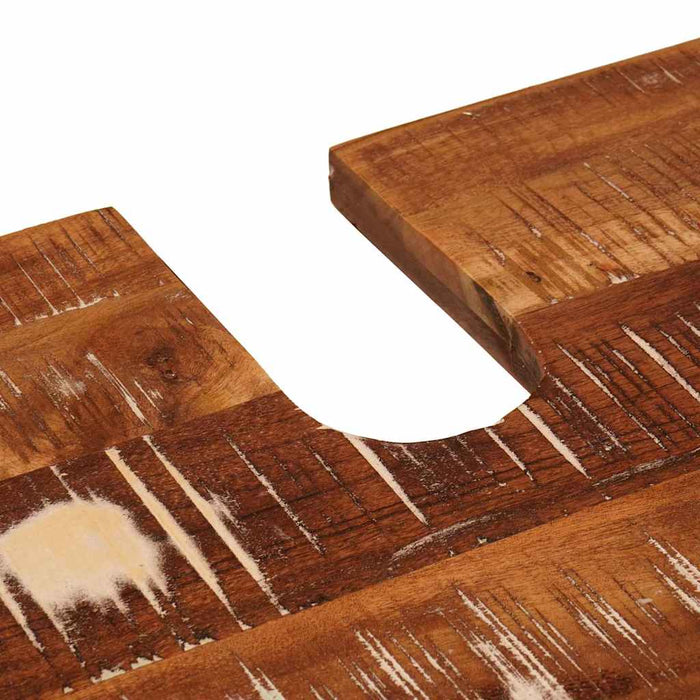 Baderomsskap Flerfarget Massivt gjenvunnet tre & Konstruert tre