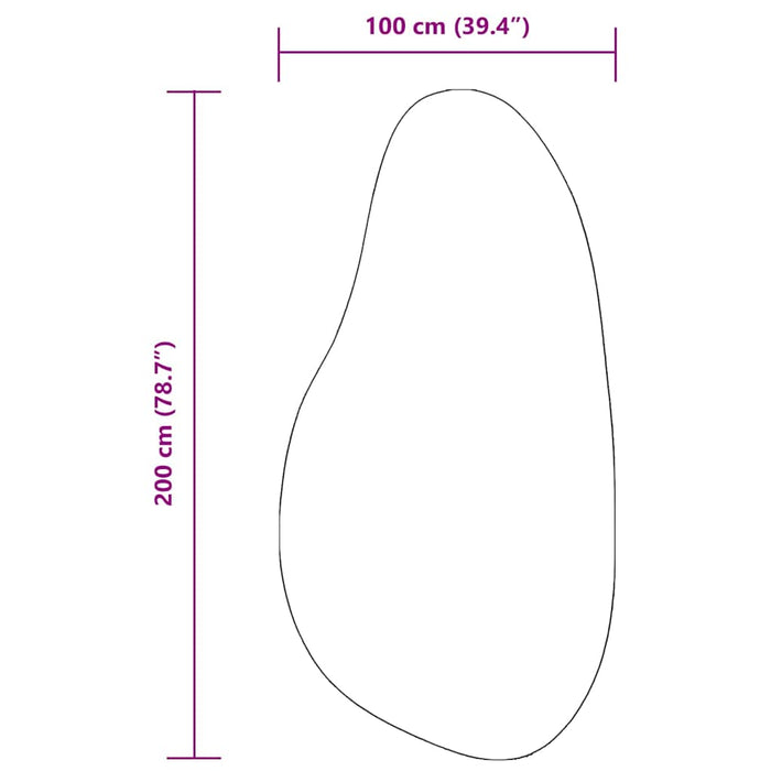 Teppe HUARTE Svart 100 x 200 cm Polyester