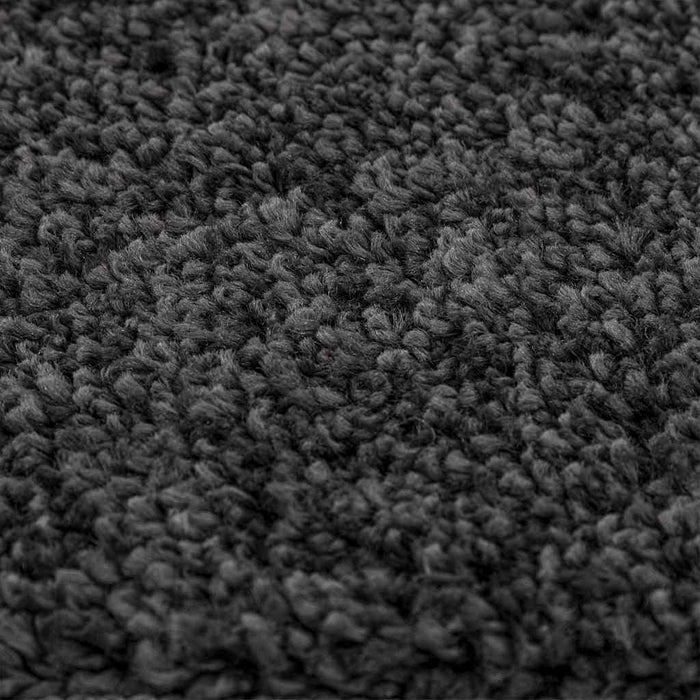 Shaggy Teppe med Latexbakside Mørkegrå 120x120 cm