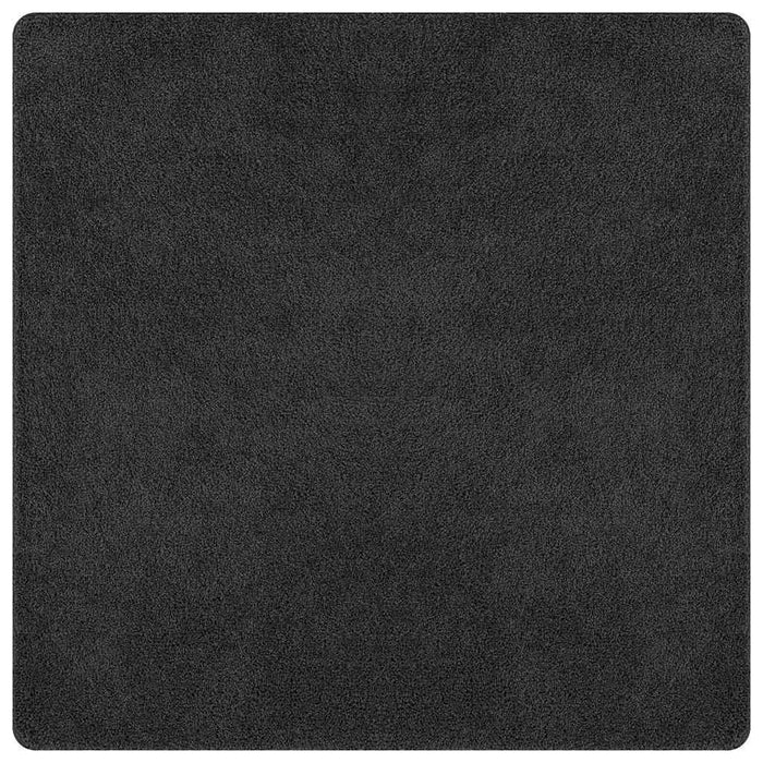 Shaggy Teppe med Latexbakside Mørkegrå 120x120 cm