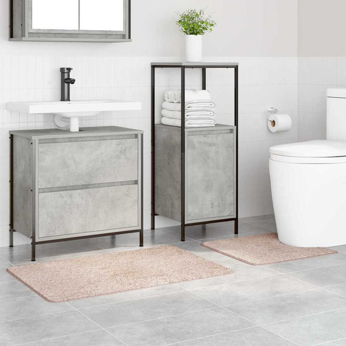 Anti-skli baderomsmatte sett 2 pcs Krem PP