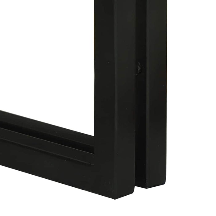 Nesting Bord 3 pcs Brunt og svart Solid akasia tre og et metall