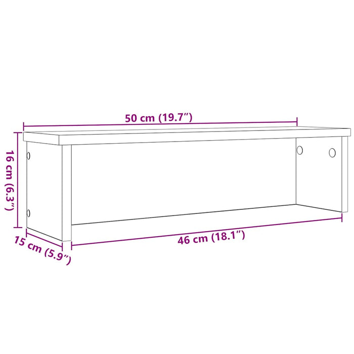 Kjøkkenstativ stablebare hvit 50x15x16 cm konstruert tre