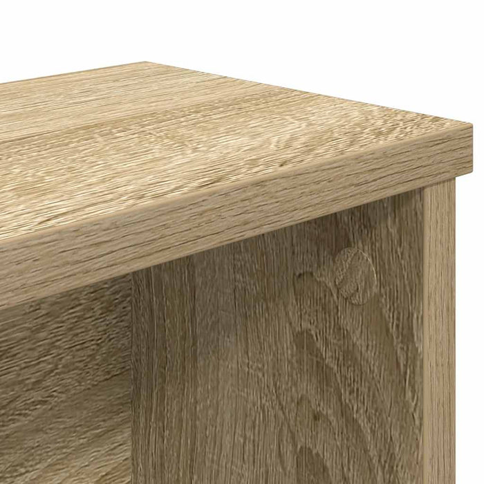 Kjøkkenstativ stablebare sonoma eik 60x15x16 cm konstruert tre