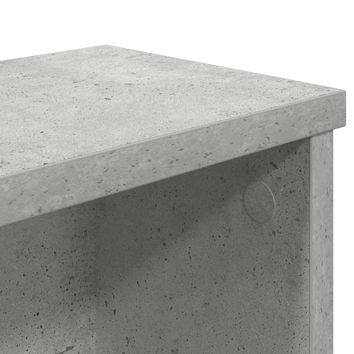 Kjøkkenstativ stablebare betonggrå 60x15x16 cm konstruert tre