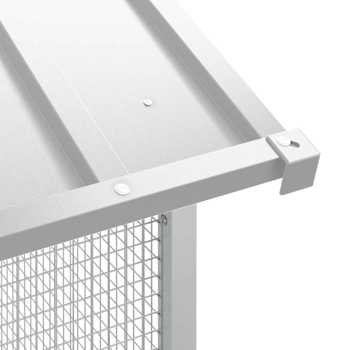 Fugl bur Grå 215x110x247 cm Stål