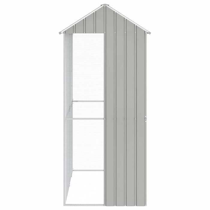 Fugl bur Grå 215x110x247 cm Stål