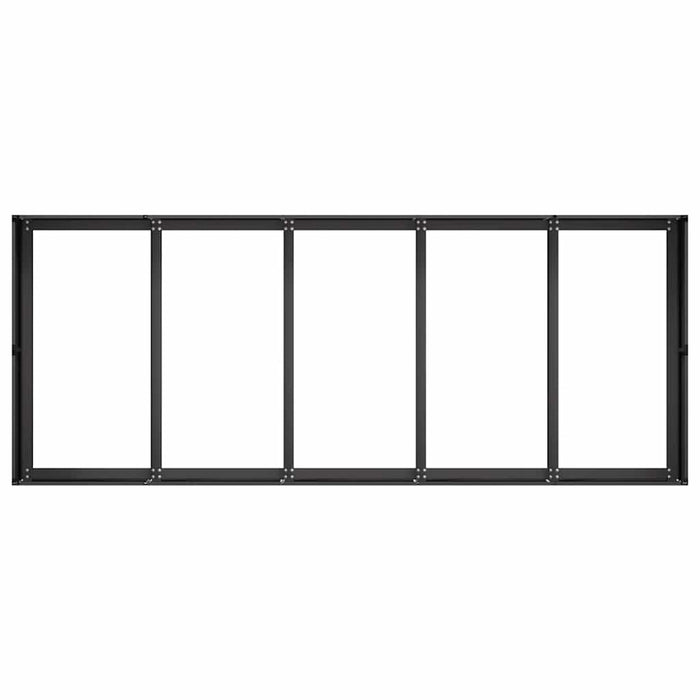 Plantekasse svart 200x80x40 cm stål