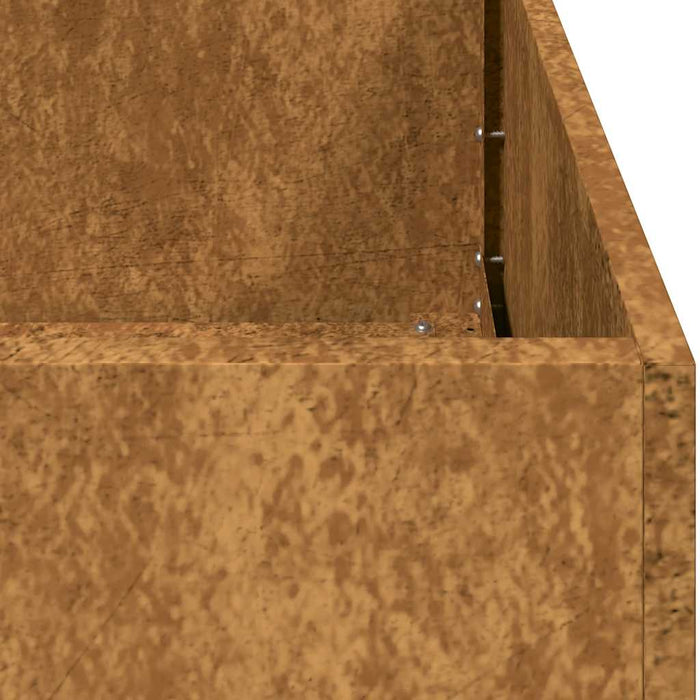 Plantekasse rust 40x80x80 cm forvitringsstål