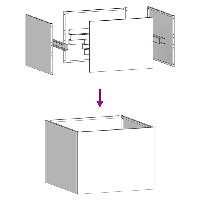 Plantekasse 40x40x30 cm galvanisert stål