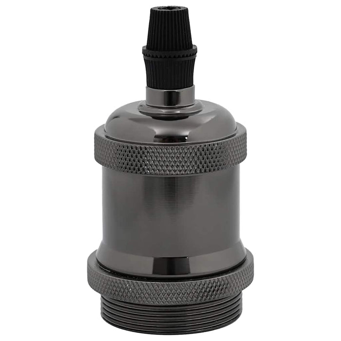 Lampeholdere 2 stk blank svart E27