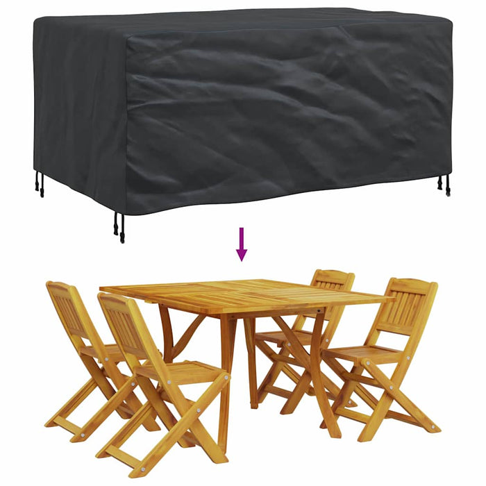 Trekk til utemøbler Svart 172 x 113 x 73 cm 600D