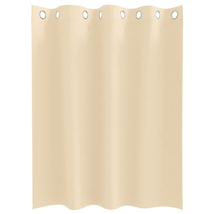 Gardiner med gardiner 2 pcs Krem Polyester