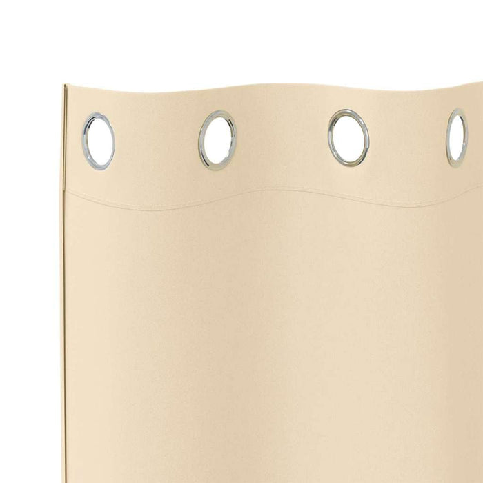 Gardiner med gardiner 2 pcs Krem Polyester