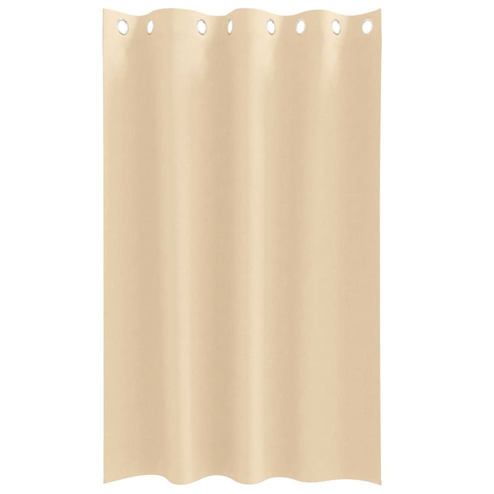 Gardiner med gardiner 2 pcs Krem Polyester