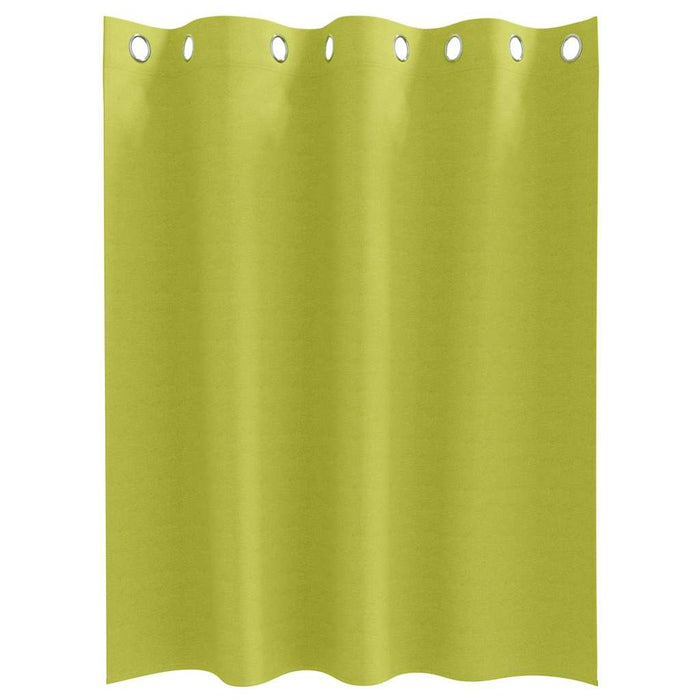 Gardiner med gardiner 2 pcs Grønt eple 140x140cm Polyester