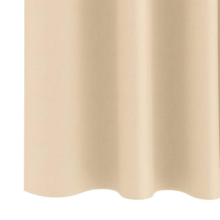 Gardiner med gardiner 2 pcs Krem Polyester