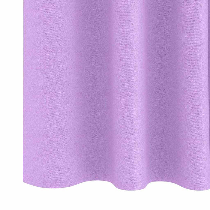Gardiner med gardiner 2 pcs Lilla Polyester
