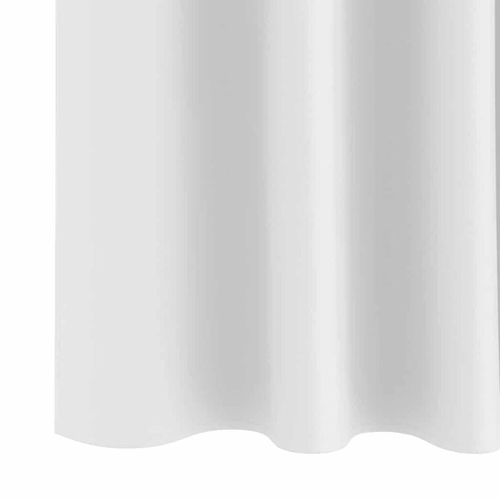 Gardiner med gardiner 2 pcs Lys hvit Polyester