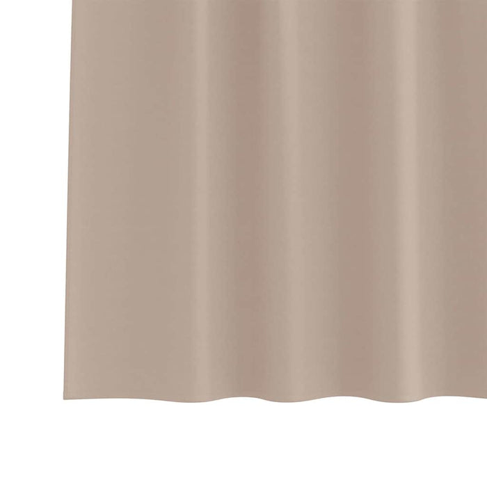 Gardiner med gardiner 2 pcs Gråbrun Polyester
