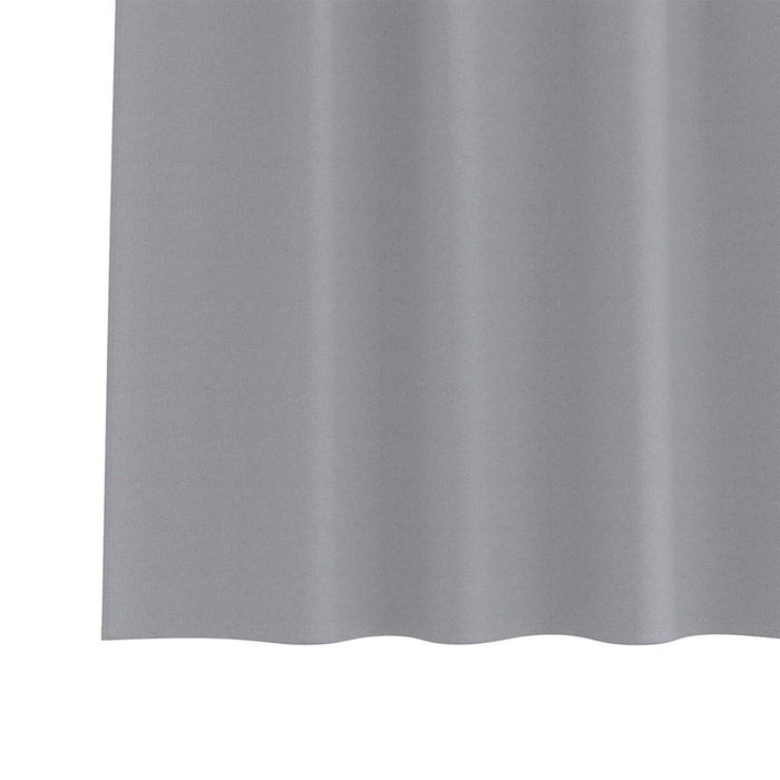 Gardiner med gardiner 2 pcs Lysegrå Polyester