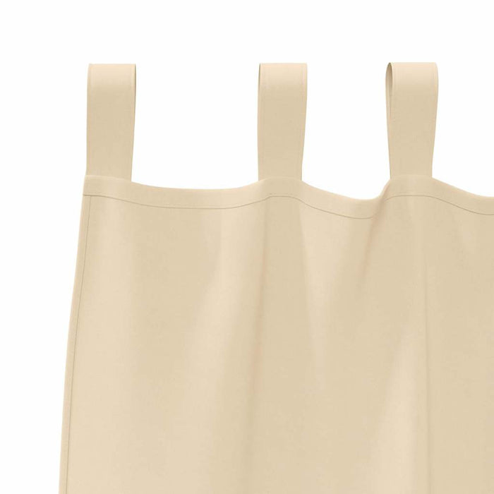 Gardiner med gardiner 2 pcs Krem Polyester