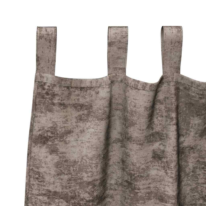 Fløyelsgardiner 2 stk med Øyer Cappuccino 140x140 cm