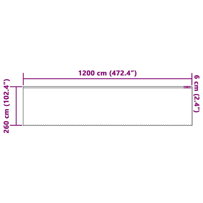 Blondegardin med gardiner Blomster Hvit 1200 x 260 cm Polyester