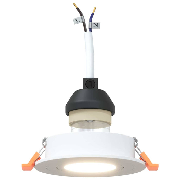 Spotlights med søkelys 12 pcs Hvit 9 x 9 x cm Aluminium